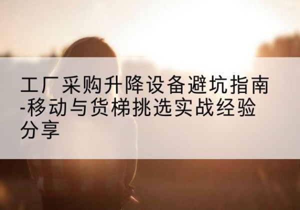 海东移动式升降机怎么选-工厂采购升降设备避坑指南-移动与货梯挑选实战经验分享